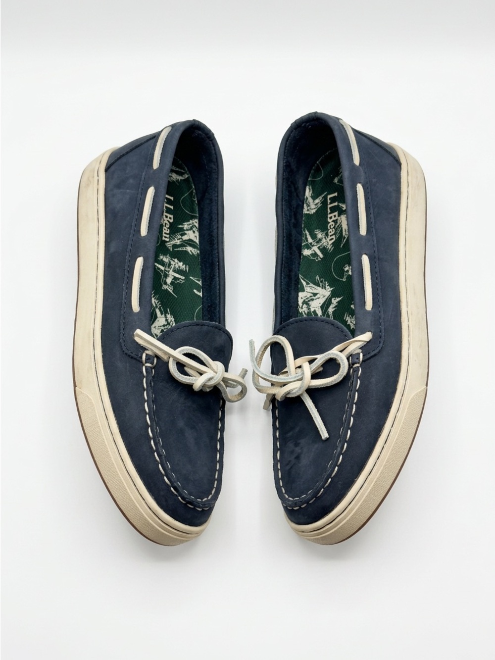 LL BEAN LEATHER SLIP ONS- SOLD AS IS